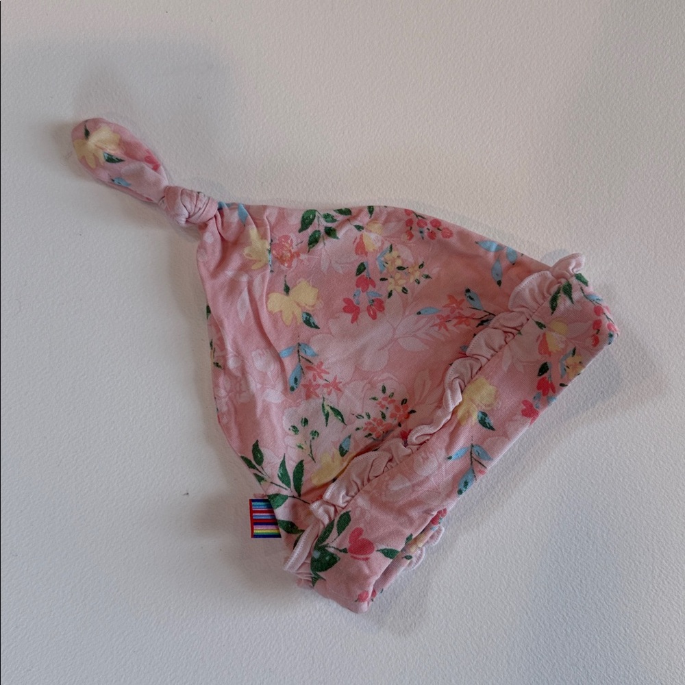 Pink Floral Kids Pajamas Romper - Soft Cotton - Picture 6 of 7
